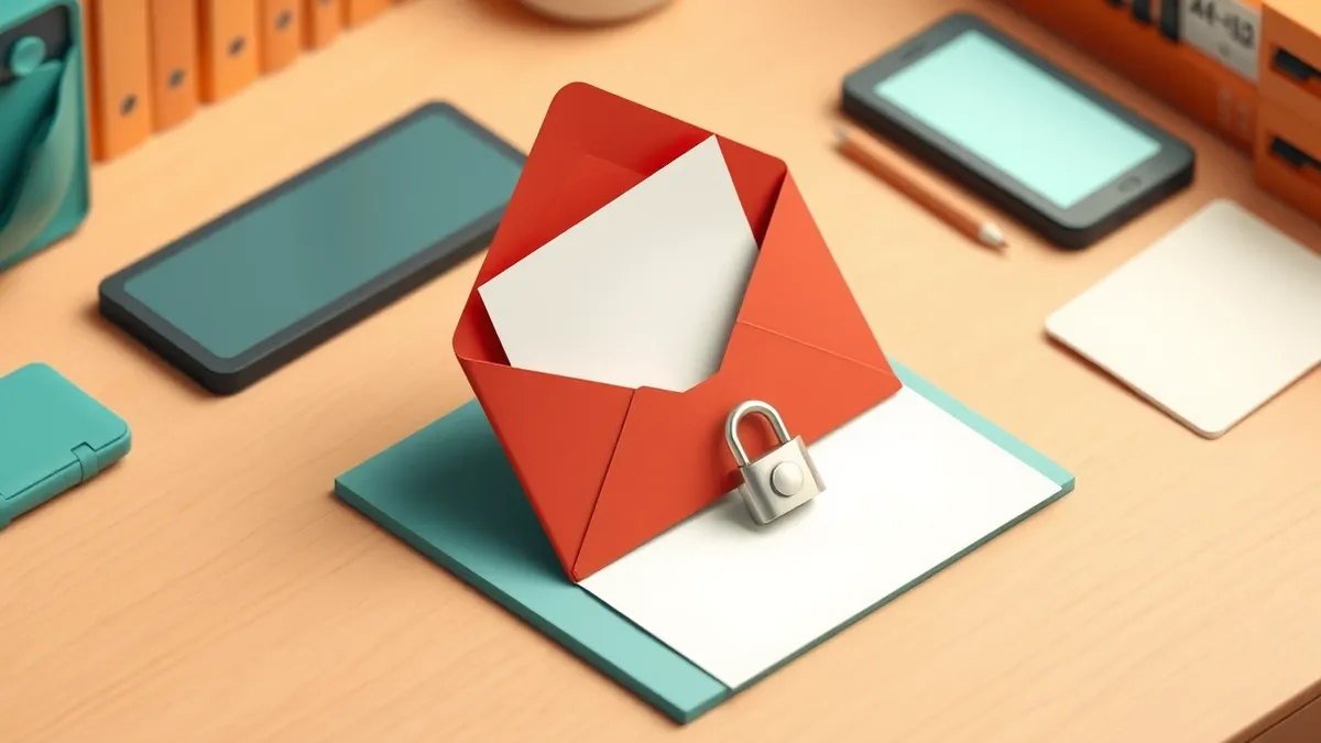 Illustration: A single sheet of paper sits on a wooden desk.